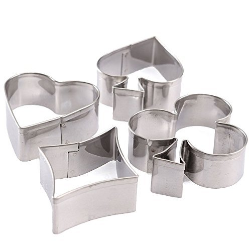 Cookies Cutter Mould Cake Biscuit Pastry Baking Stainless Steel 4 Pcs Poker shopping