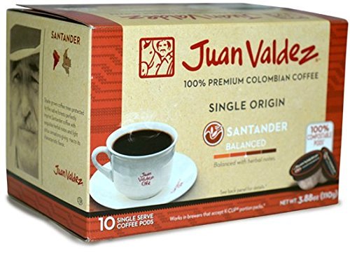 Juan Valdez 100% BPI Certified Compostable Single Serve Coffee Pods, Variety Pack, 30 Count N5