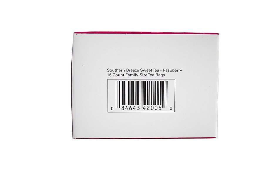 Southern Breeze Sweet Tea, Raspberry, 16 Count (Pack of 6) N6