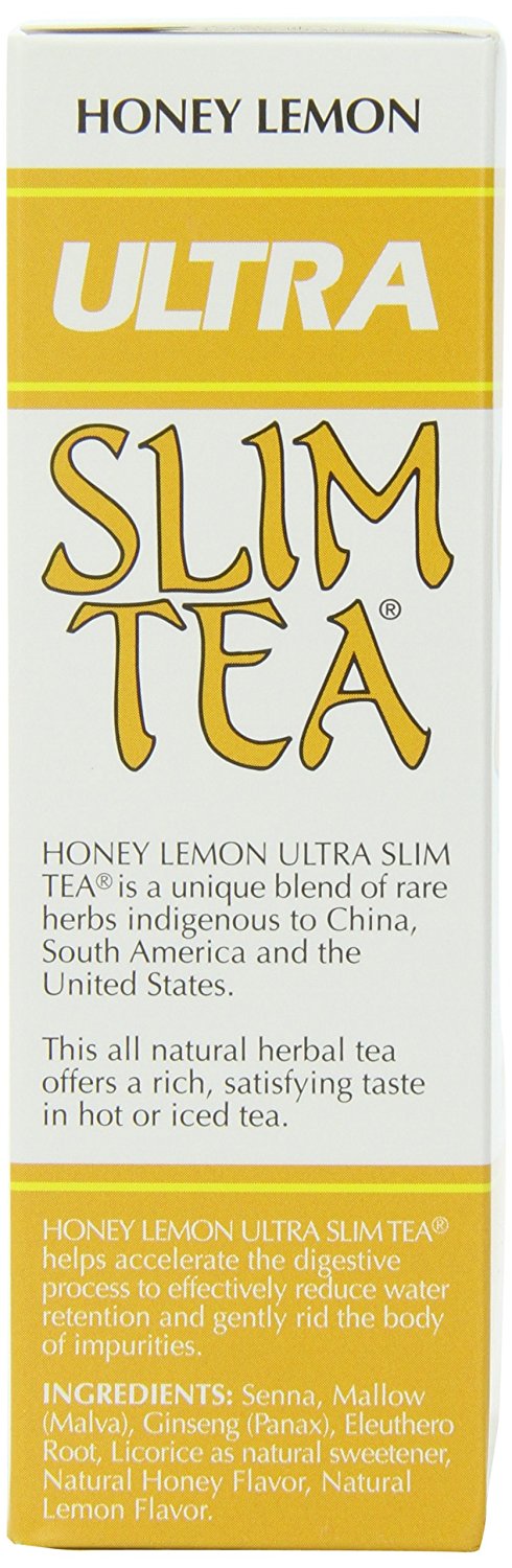 Ultra Slim Tea Honey Lemon Caffeine Free Tea Bags 24 Count Box 169 Ounce Pack Of 4 N2 7085