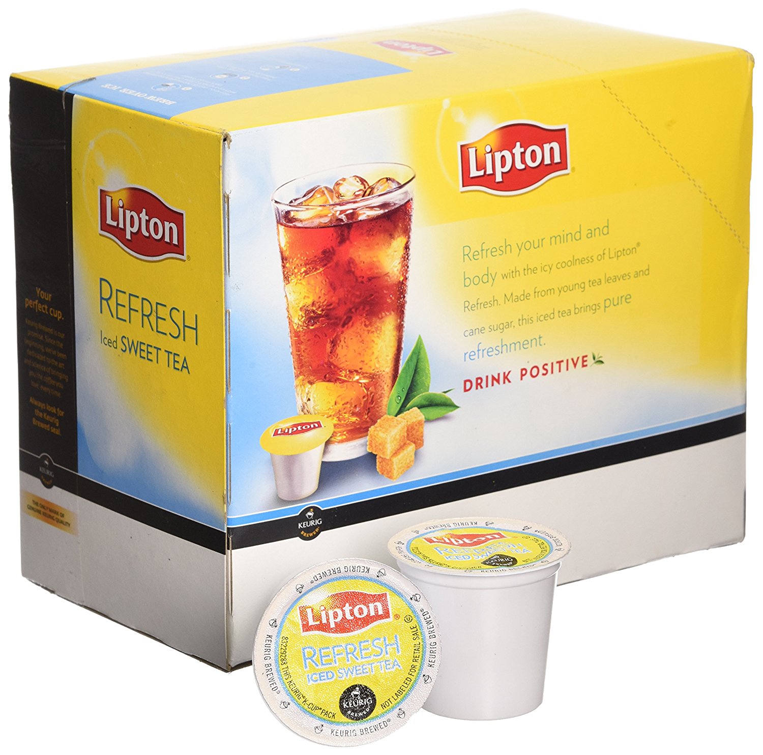 Lipton Refresh Iced Sweet Tea KCup Portion Pack for Keurig Brewers, 88
