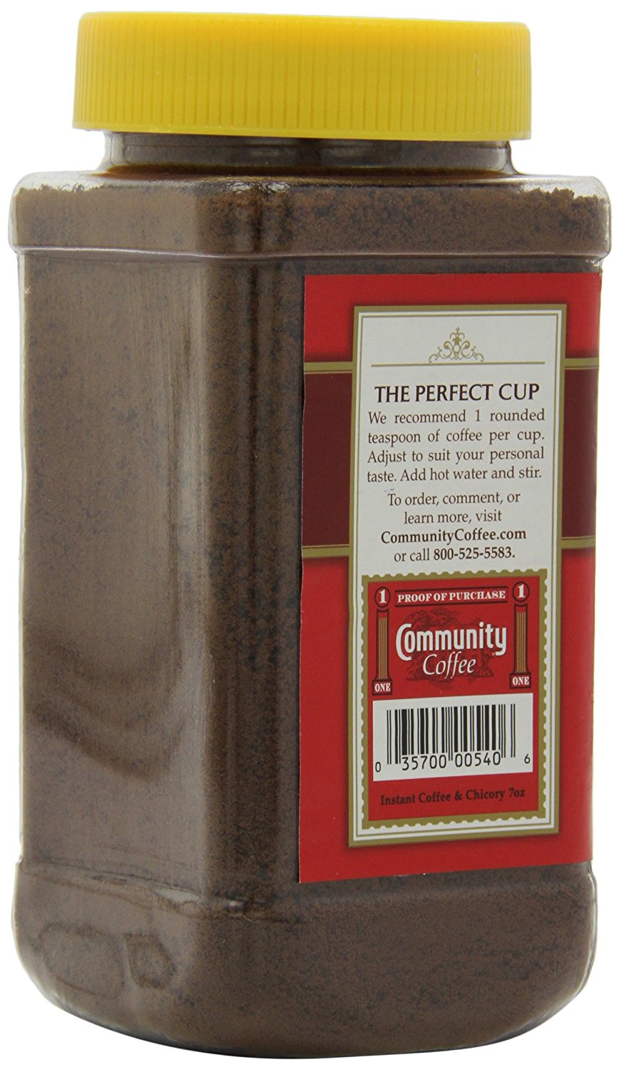 Community coffee and chicory instant coffee 7 ounce jars pack of 4 n5