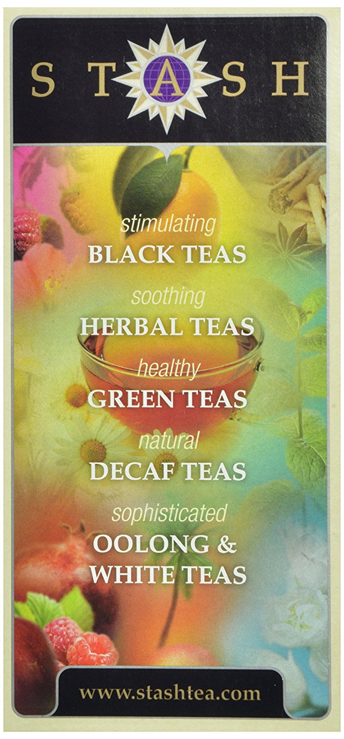 Stash Tea Lemon Ginger Herbal Tea, 30 Count Tea Bags in Foil (Pack of 6 ...