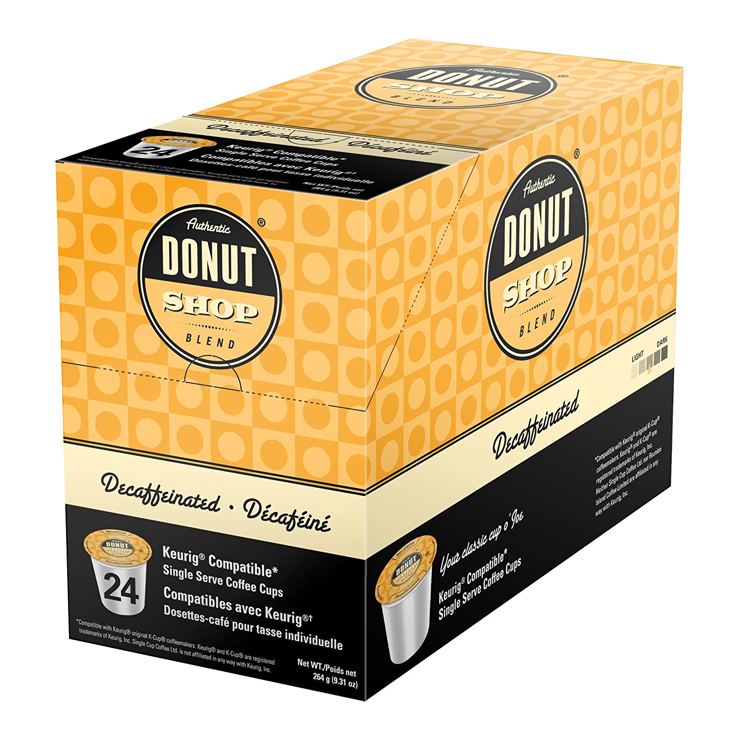 Authentic Donut Shop Blend Vanilla Hazelnut Single Cup Coffee For Keurig K-Cup Brewers, 24 Count