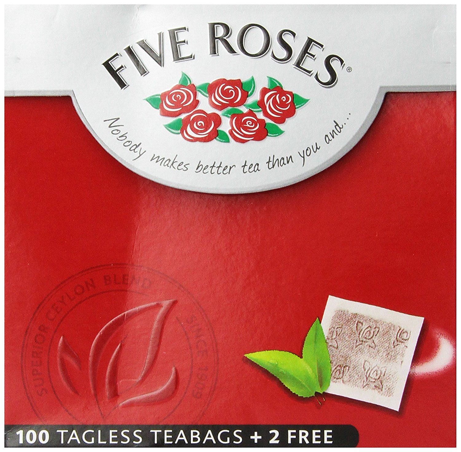 Five Roses Tea, 100 Tagless Teabags N2 free image download
