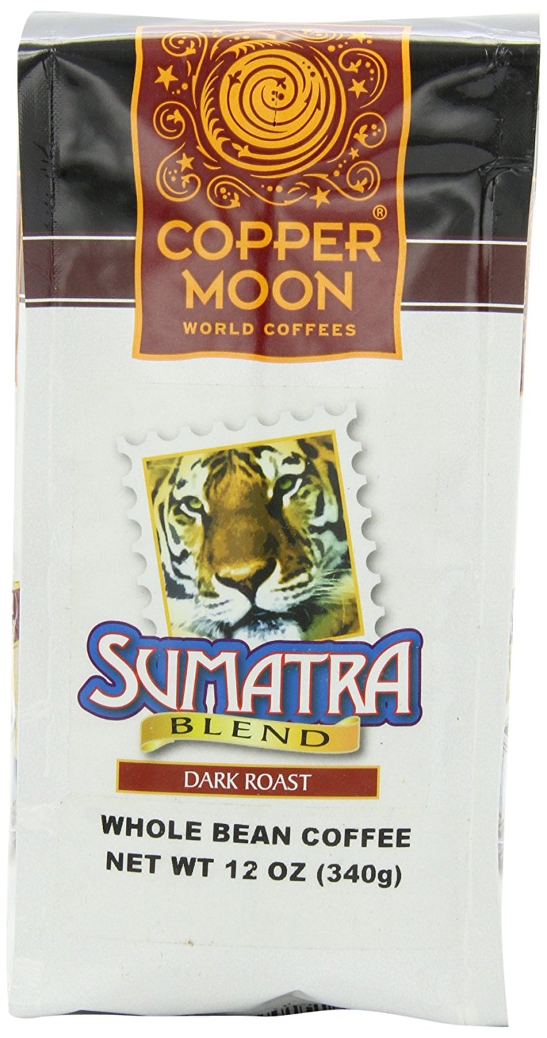 Copper Moon Sumatra Dark Coffee, Whole Bean, 5-Pound Bag N2 Free Image ...