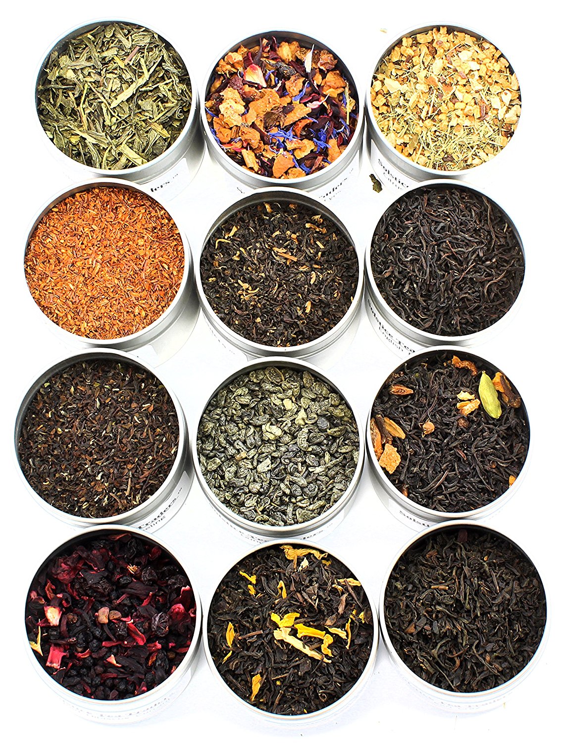 Solstice Tea Traders Loose Leaf Tea Sampler, Ultimate Sampler 12 Types ...