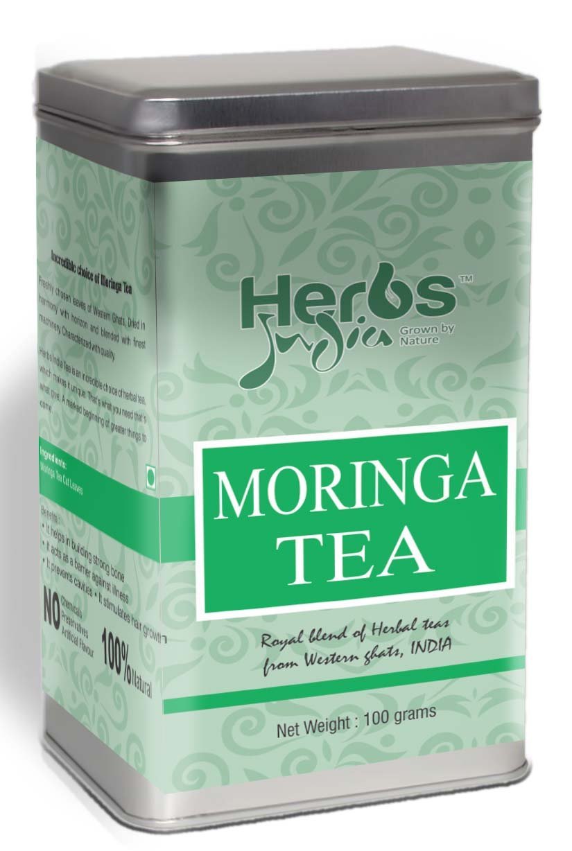 Moringa Ginger Tea - Loose Leaves Tea (100 Gms) - All Natural - No ...