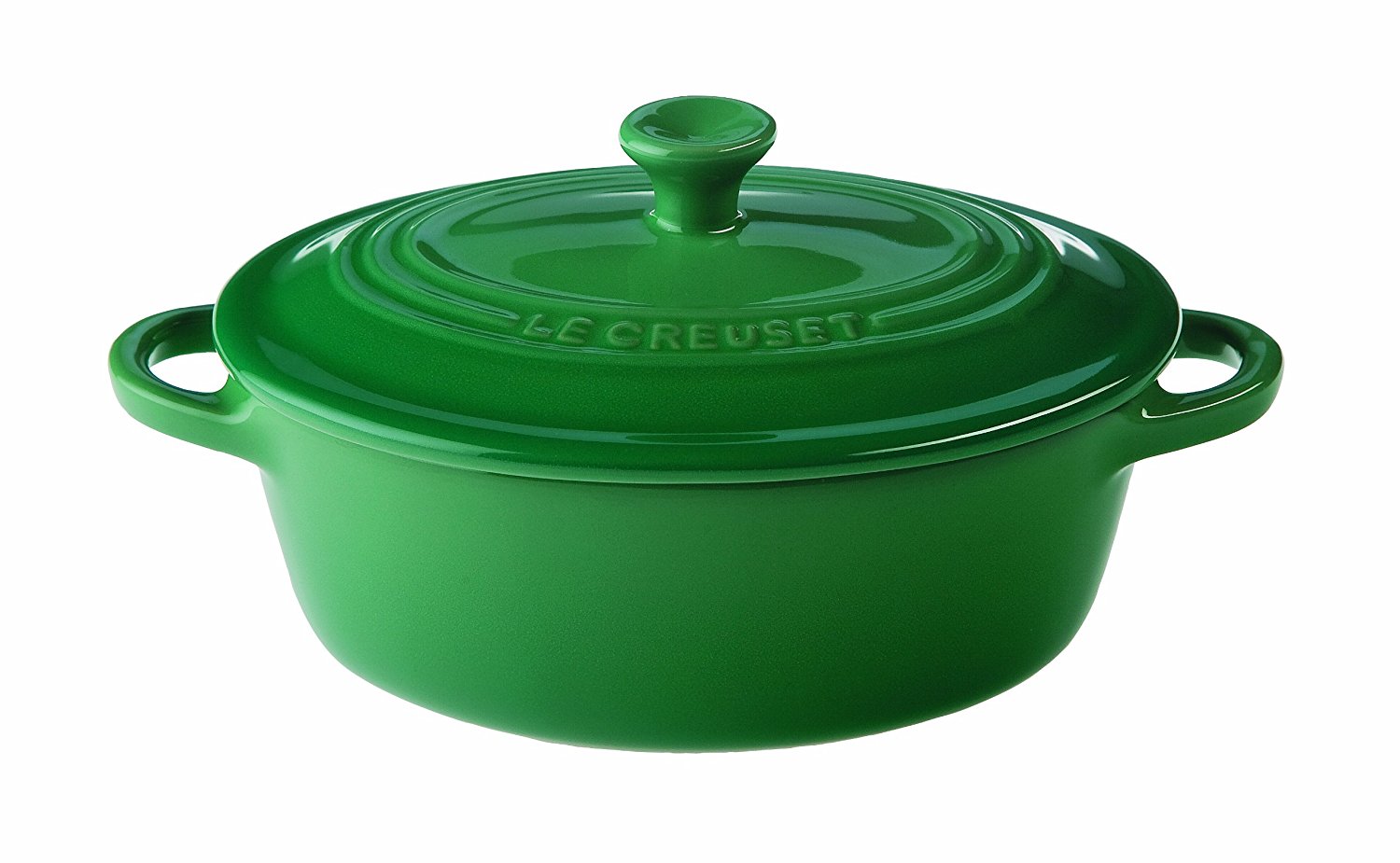 Le Creuset Stoneware 12-ounce Mini Oval Cocotte, Fennel Free Image Download