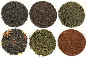 Tea Traveler Tea Sampler, Teas From Around the World, Features Indian Chai, Chinese Sencha, Moroccan Mint, and...