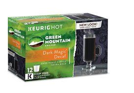 Green Mountain Coffee Dark Magic Decaf Keurig K-Cups Coffee, 12 Count