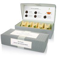 Tea Fort&eacute; Petite Presentation Box Sampler with 10 Handcrafted Pyramid Tea Infusers - Black Tea Assortment