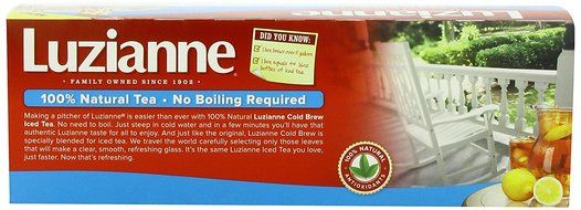 Luzianne Specially Blended for Iced Tea, Decaffeinated Family Sized, 48-Count Tea Bags N19