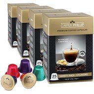 Nespresso Compatible Capsules &ndash; 25 Count &ndash; Premium Dark Roast Espresso by Carter Phillip Fine Coffee - Fits Nespresso... N10