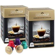 Nespresso Compatible Capsules &ndash; 25 Count &ndash; Premium Dark Roast Espresso by Carter Phillip Fine Coffee - Fits Nespresso... N20