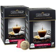 Nespresso Compatible Capsules &ndash; 25 Count &ndash; Premium Dark Roast Espresso by Carter Phillip Fine Coffee - Fits Nespresso... N27