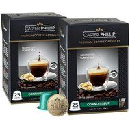 Nespresso Compatible Capsules &ndash; 25 Count &ndash; Premium Dark Roast Espresso by Carter Phillip Fine Coffee - Fits Nespresso... N34