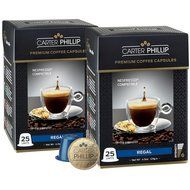 Nespresso Compatible Capsules &ndash; 25 Count &ndash; Premium Dark Roast Espresso by Carter Phillip Fine Coffee - Fits Nespresso... N36