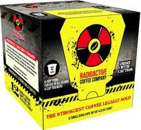 Radioactive Coffee, THE STRONGEST COFFEE LEGALLY SOLD, Single Serve Capsules for Keurig K-Cup Brewers, 12 Count