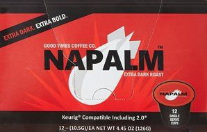 Napalm Coffee, EXTRA DARK ROAST, 100% Arabica, Keurig K-Cups, 12 Count N5