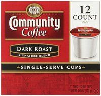 Community Coffee K-Cup Pods, Dark Roast, 12 Count (Pack of 3) N6
