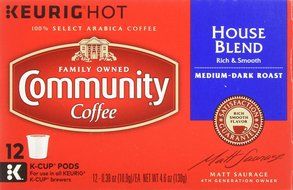 Community Coffee K-Cup Pods, Dark Roast, 12 Count (Pack of 3) N66