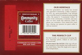 Community Coffee K-Cup Pods, Dark Roast, 12 Count (Pack of 3) N108