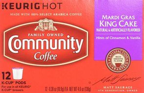 Community Coffee K-Cup Pods, Dark Roast, 12 Count (Pack of 3) N120