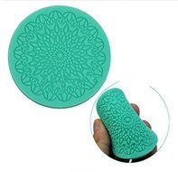 HSE Food Grade Silicone Round Flower Fondant Mould/Lace Mold/Cake Fondant Decoration Mat Tools DIY