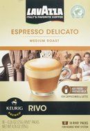 Lavazza Espresso Delicato Medium Roast for Keurig Rivo System 18-0.26 0z (2 pack)