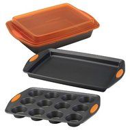 Rachal 4 Pc Bakeware Set Orange