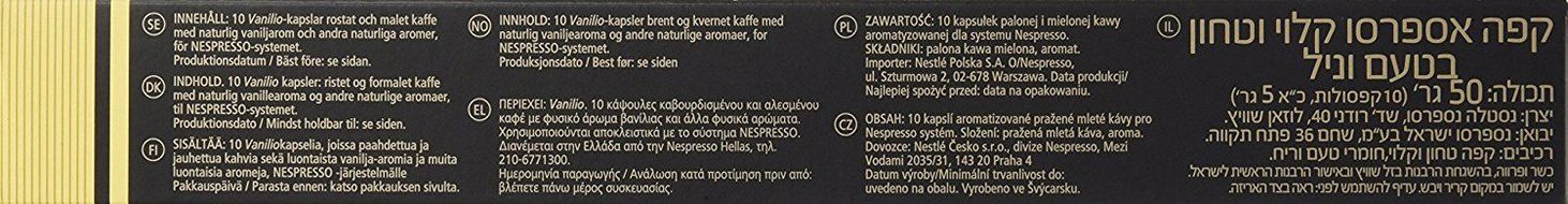 Nespresso OriginalLine: Vanilio, 50 Count N2