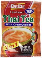 DEDE Instant Thai Tea Drink with Cream and Sugar - 12 Pockets