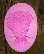 Design 369 The Flower Bouquet Silicone 3D Cake Fondant Mold, Cake Decoration Tool