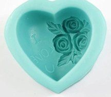 HSE Soft Silicone Love Heart Rose Shaped Fondant DIY Mold Chocolate Baking Non-stick Cake Pudding Mould Tools...