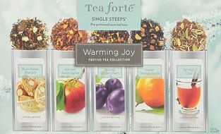 Tea Fort&eacute; WINTER COLLECTION Single Steeps Loose Leaf Tea Sampler, 15 Single Serve Pouches - Seasonal Black Tea... N5
