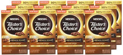 Nescafe Taster's Choice Instant Coffee, French Roast (Pack of 12) N5