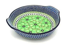 Polish Pottery Baker - Round with Grips - Large - Unikat Signature U408A