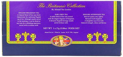 Ahmad Tea Britannia Collection, Loose Tea, Three Variety Flavors, 3 Count Box of 0.88 Ounce Tin N2