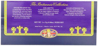 Ahmad Tea Britannia Collection, Loose Tea, Three Variety Flavors, 3 Count Box of 0.88 Ounce Tin N6