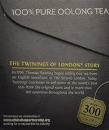 Twinings Origins China Oolong Tea, 20 Count N5