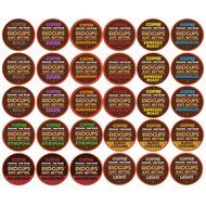 30-count EKOCUPS Organic &amp; Fair Trade Gourmet Coffee Single Serve Cups for Keurig K Cup Brewer Variety Pack Sampler
