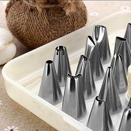 26Pcs Fondant Cake Piping Icing Nozzle Tips Set Sugarcraft Decorating N4