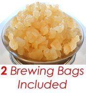 2 Free Brewing Bags with 1/4 Cup of Live Organic Original Water Kefir Grains Exclusively from Florida Sun Kefir