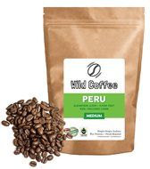 Wild Coffee, Whole Bean Organic Coffee, Fair Trade, Single-Origin, 100% Arabica, Austin Fresh Roasted (Peru Light...