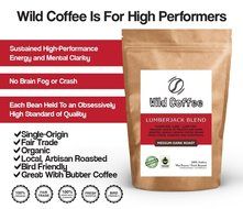 Wild Coffee, Whole Bean Organic Coffee, Fair Trade, Single-Origin, 100% Arabica, Austin Fresh Roasted (Peru Light... N17