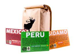 Wild Coffee, Whole Bean Organic Coffee, Fair Trade, Single-Origin, 100% Arabica, Austin Fresh Roasted (Peru Light... N28