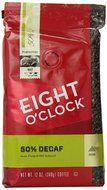 Eight O'Clock 50% Decaf Ground Coffee, 12-Ounce (Pack of 6)