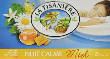La Tisaniere French Tisane - 25 Counts (Nuit Calme (Tranquil night)) N2