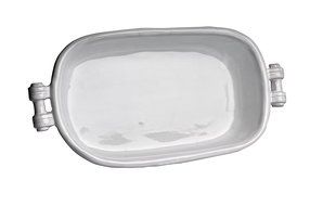 Abigails Casa Bianca Large 3-1/2-Quart Rectangular Casserole Dish